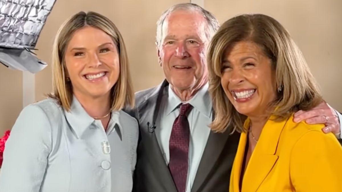Photo of Jenna Bush Hager, George W. Bush and Hoda Kotb