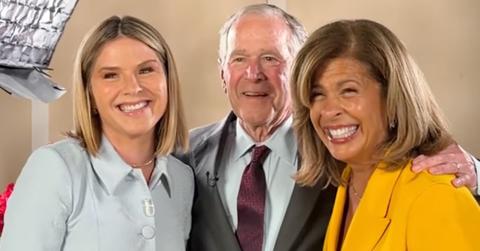 Photo of Jenna Bush Hager, George W. Bush and Hoda Kotb