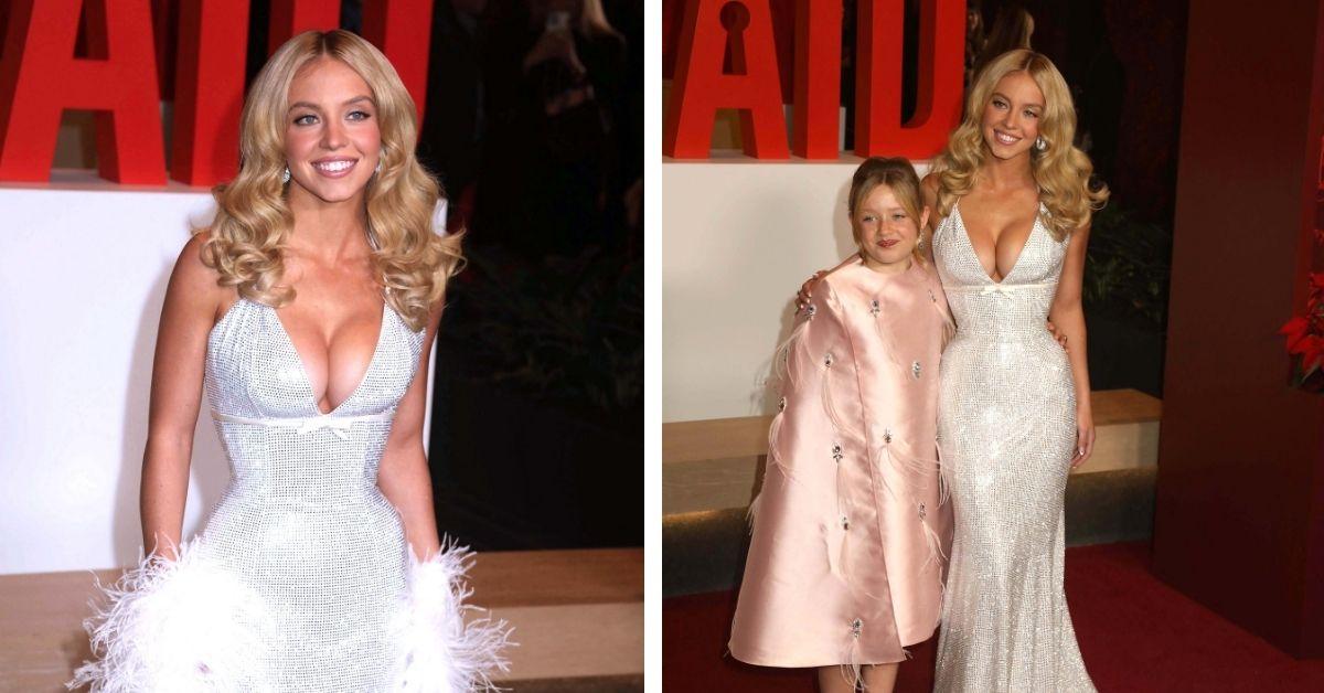 image of The star's silver gown made heads turn. 