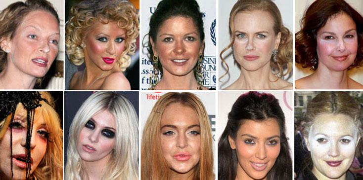 Celebrity makeup malfunctions wide