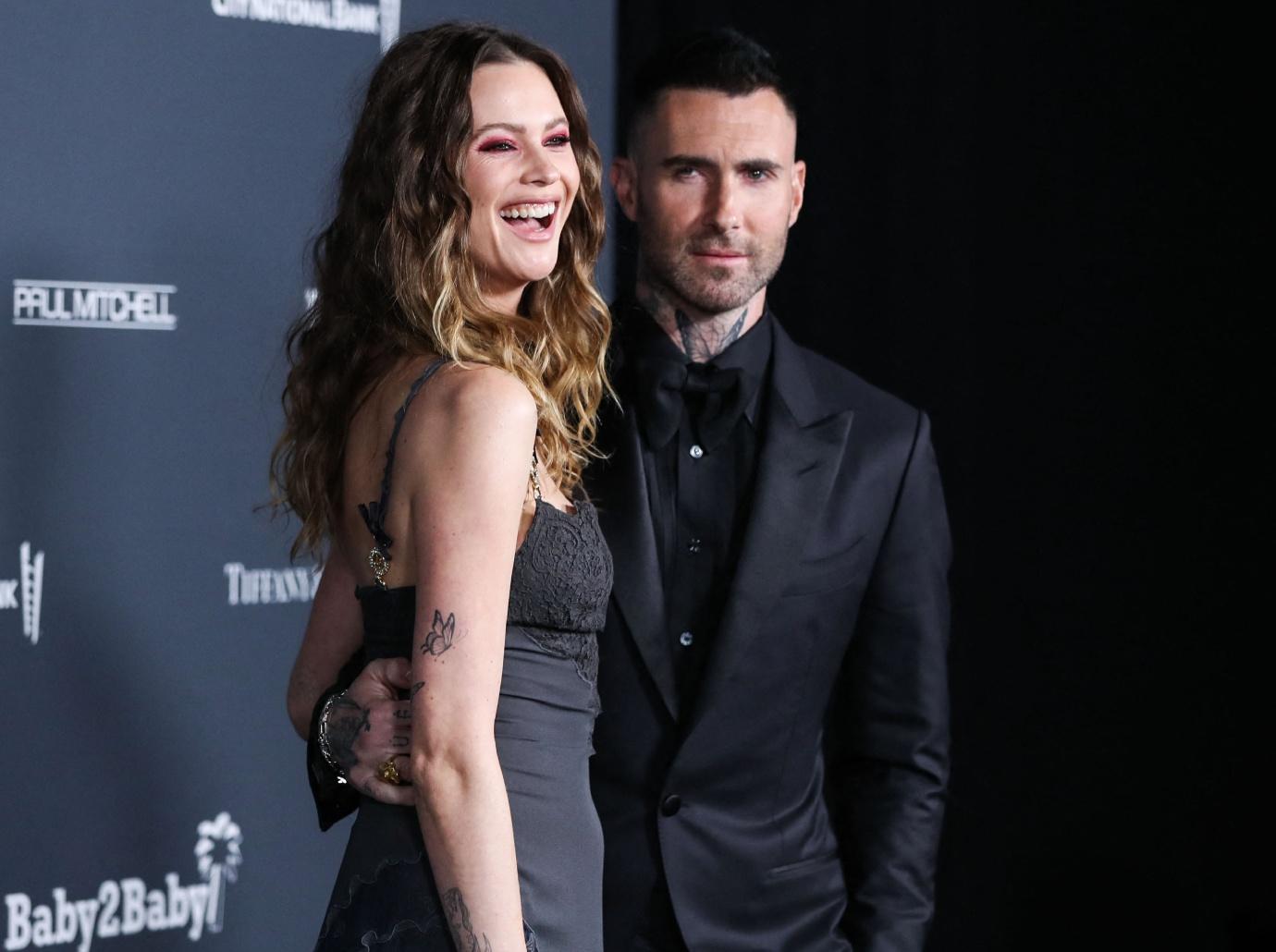 behati prinsloo third baby nervous adam levine mess cutting umbilical cord