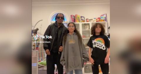 nick cannon dances twins moroccan monroe tiktok mariah carey primary caregiver pp