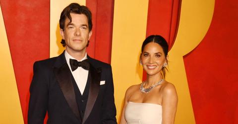 Photo of Olivia Munn and John Mulaney.