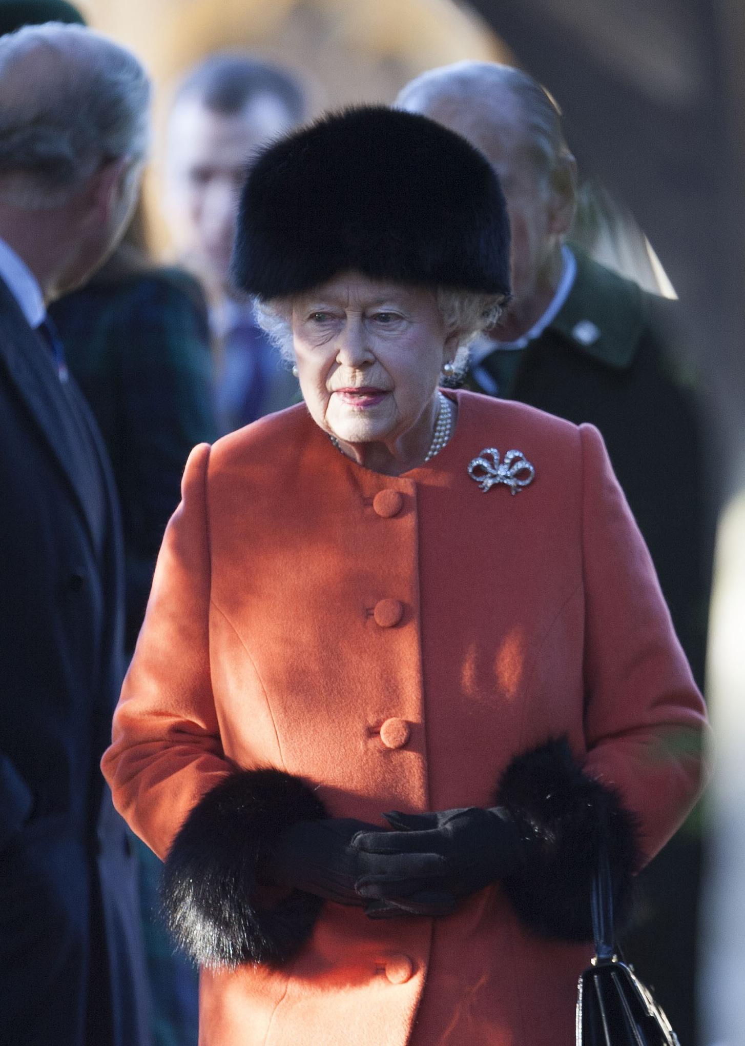 The Queen and members of the Royal Family attend the Christmas Day service at Sandringham