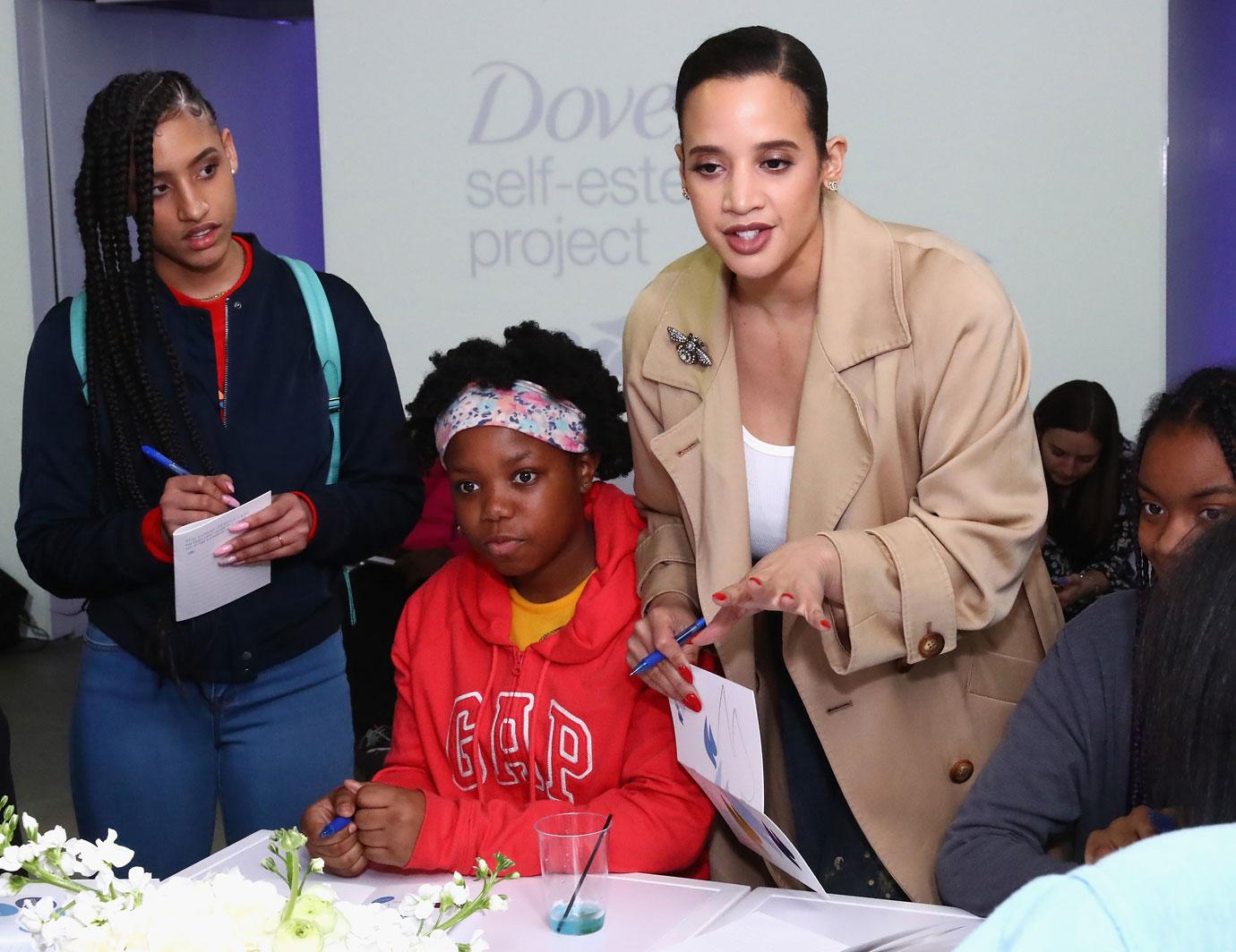 Actress Dascha Polanco Mentors Local Girls From The Boys &amp; Girls Clubs Of America At An Empowering Dove Self Esteem Workshop In NYC