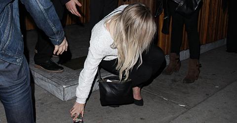 Hilary Duff taking a stumble while leaving The Nice Guy in West Hollywood