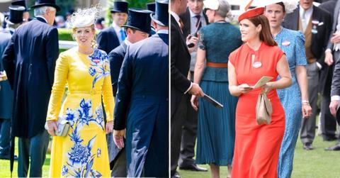 Split photo of Princess Beatrice and Eugenie