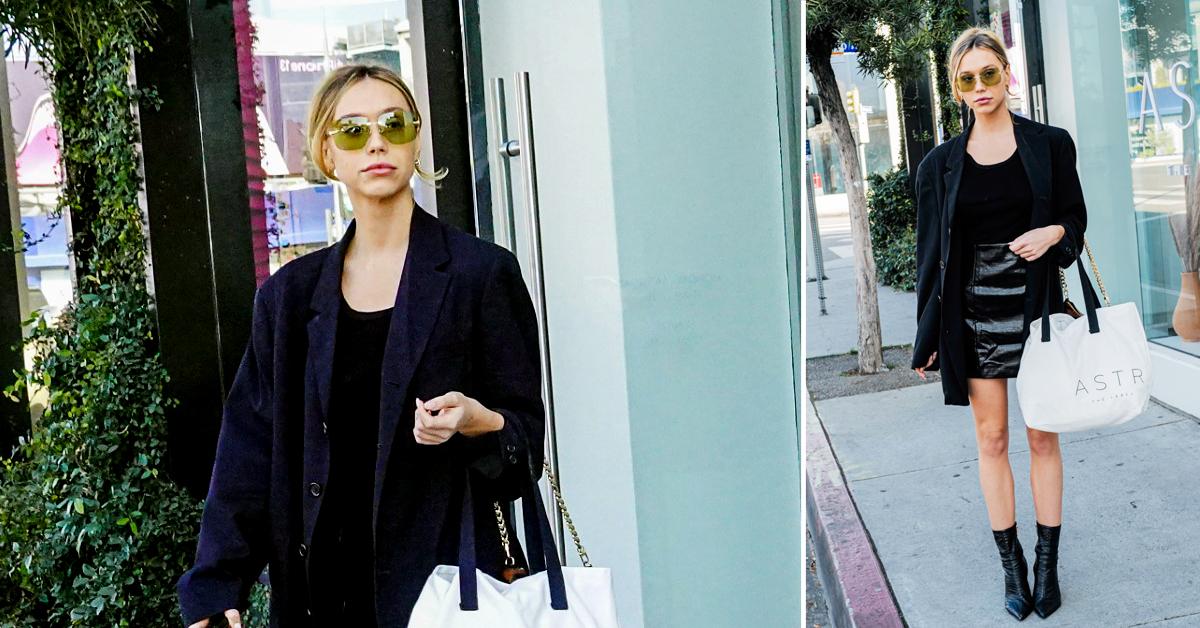 Alexis Ren Shops On Melrose Avenue In All Black 'Fit