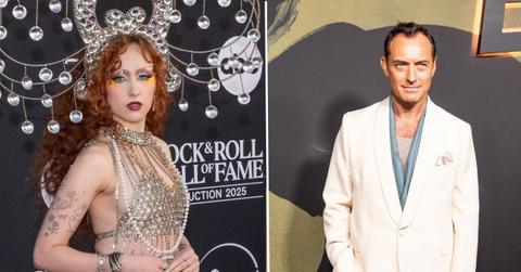 image split Chappell roan and Jude law