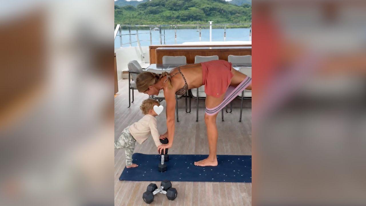 Image of Gisele Bündchen said being a mother is 'a gift.'