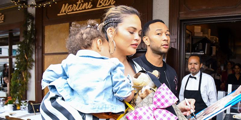 john legend chrissy teigen daughter luna son miles pics p