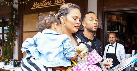 john legend chrissy teigen daughter luna son miles pics p