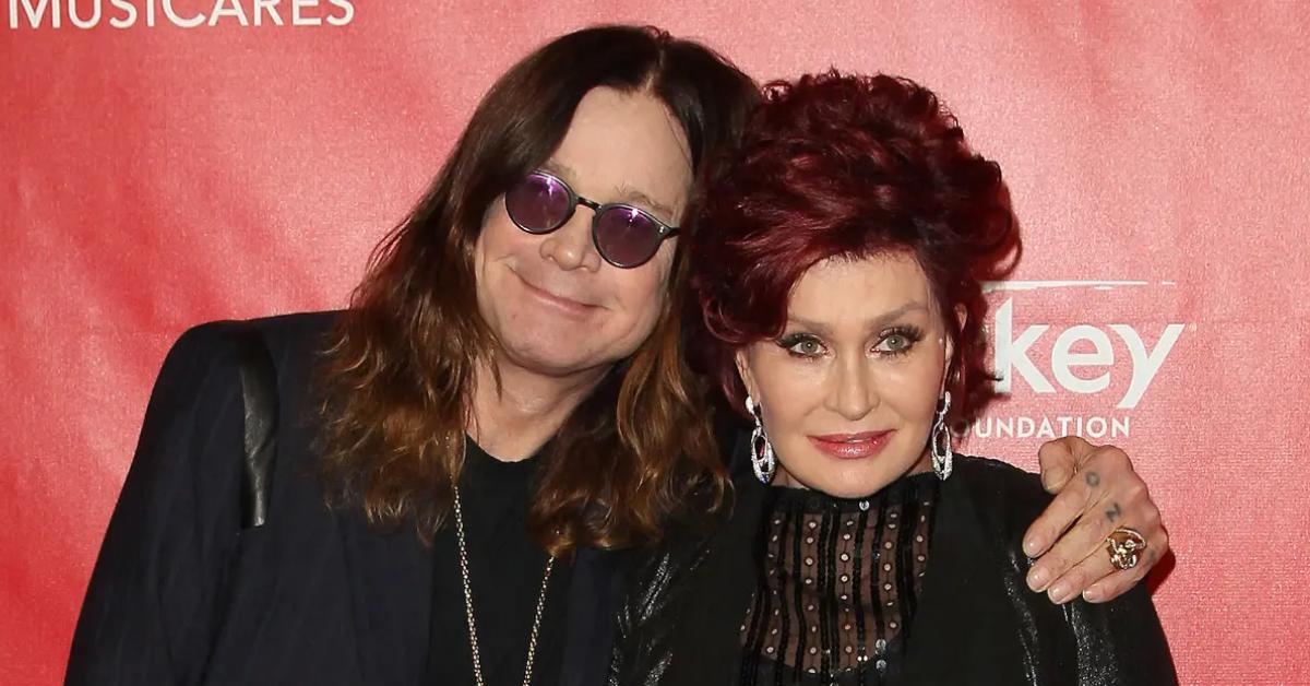 Photo of Ozzy and Sharon Osbourne.