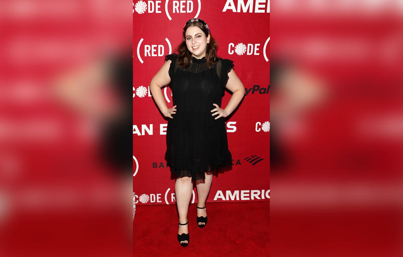 code red broadway hamilton lea michele beanie feldstein covid