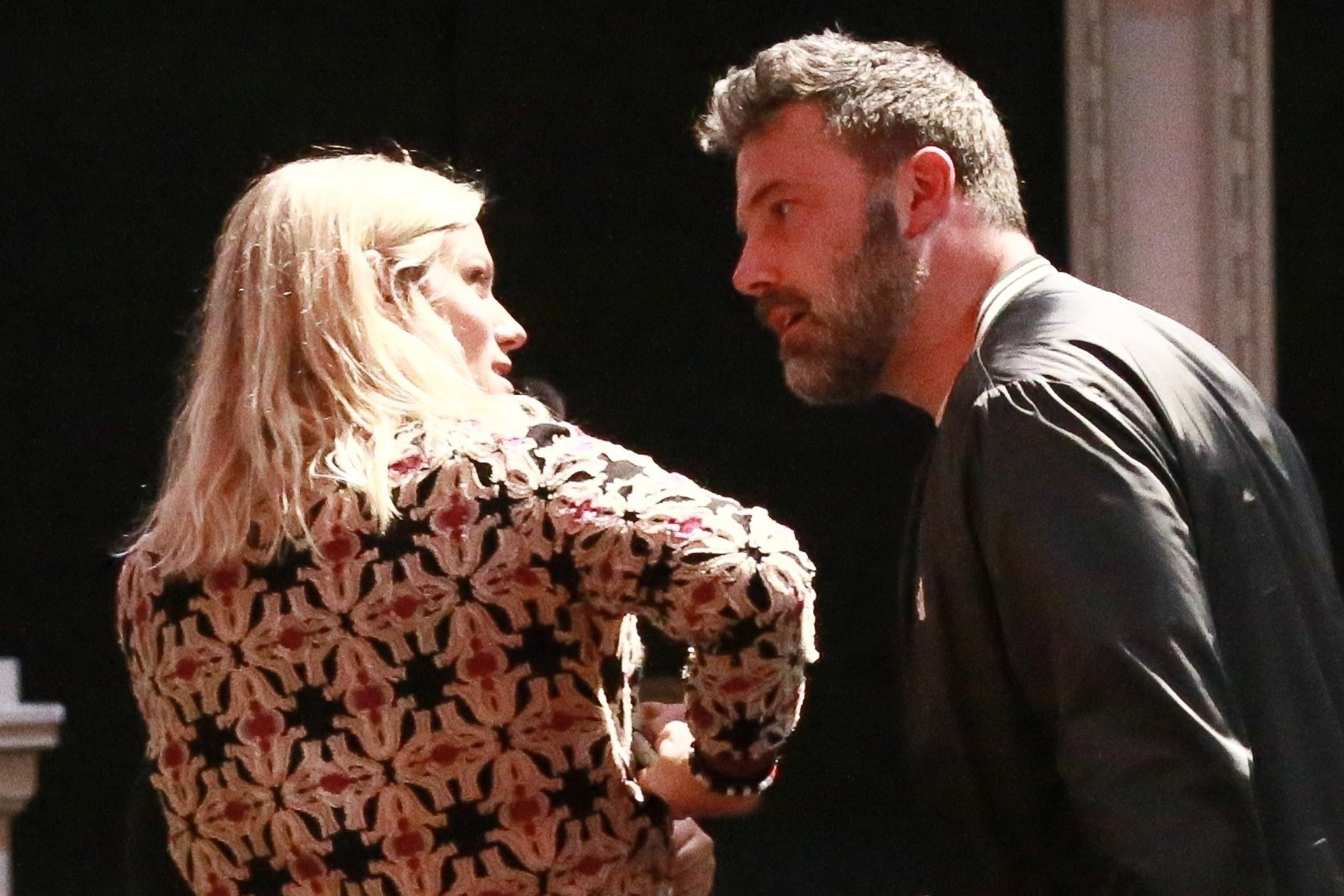 *EXCLUSIVE* Ben Affleck and Lindsay Shookus keep close after a Movie Date Night