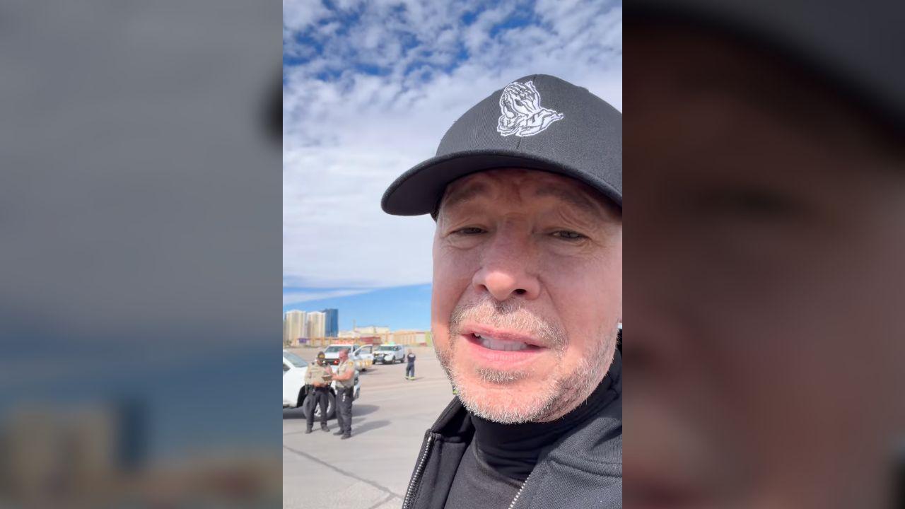 Photo of Donnie Wahlberg shot a video for his loved ones.
