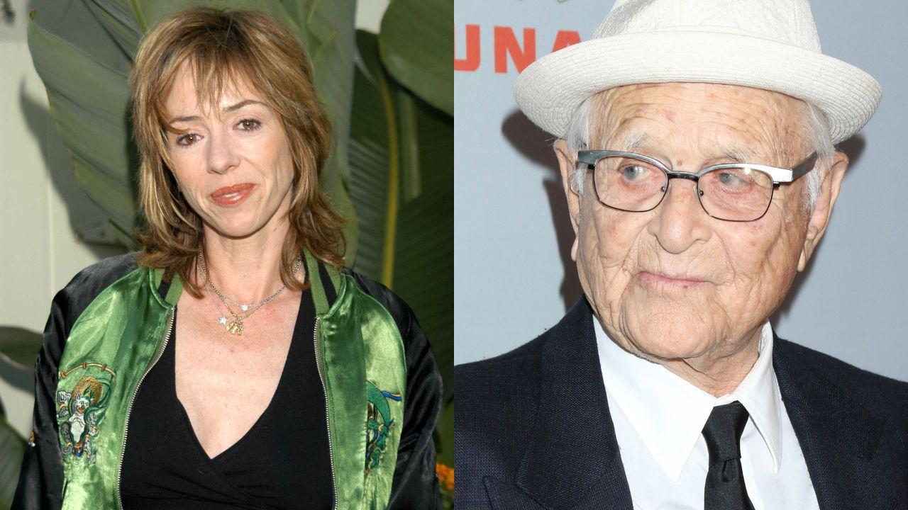 Split image of Mackenzie Phillips and Norman Lear.