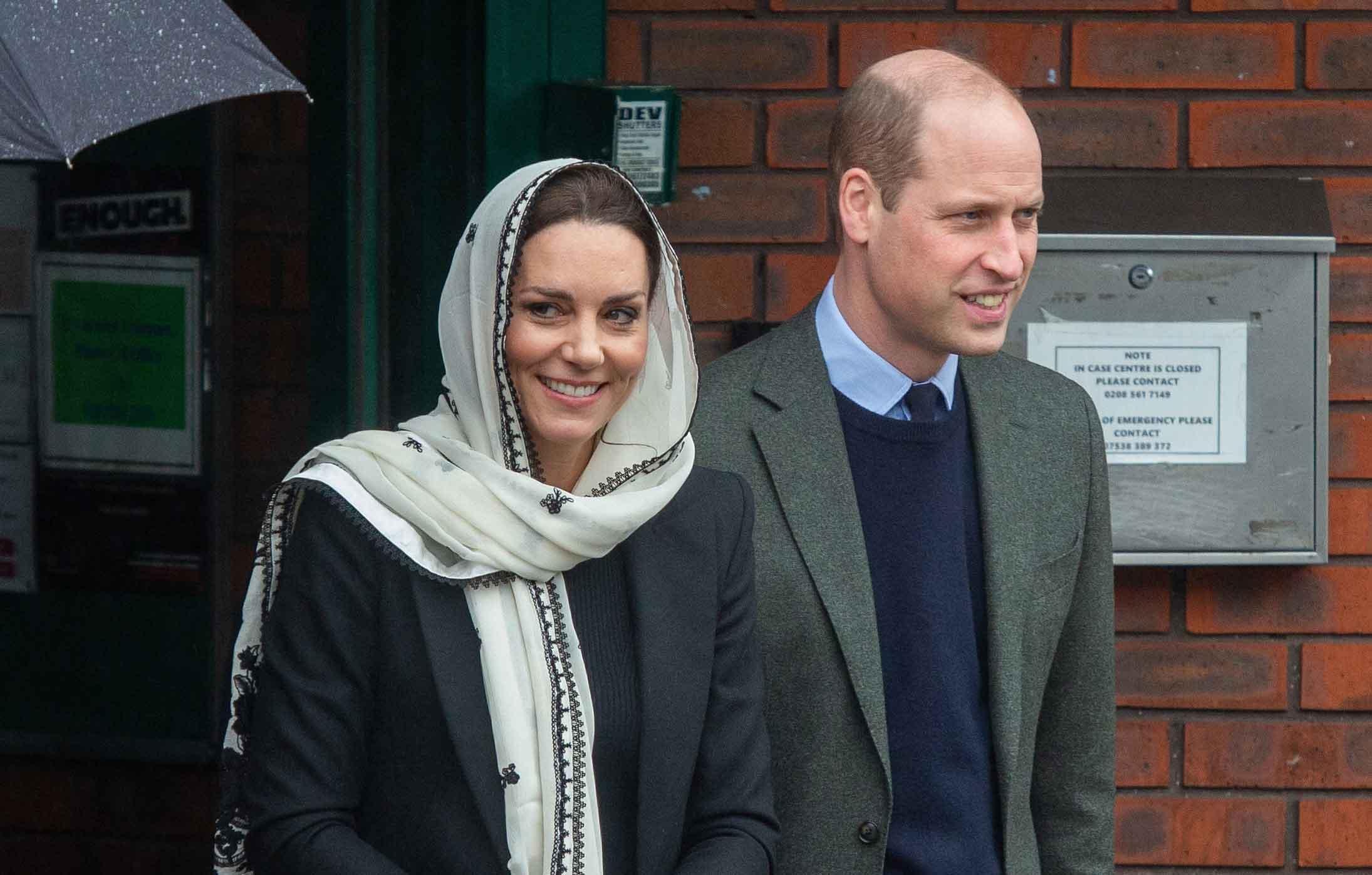 princess of wales kate and prince of wales william at hayes muslim center