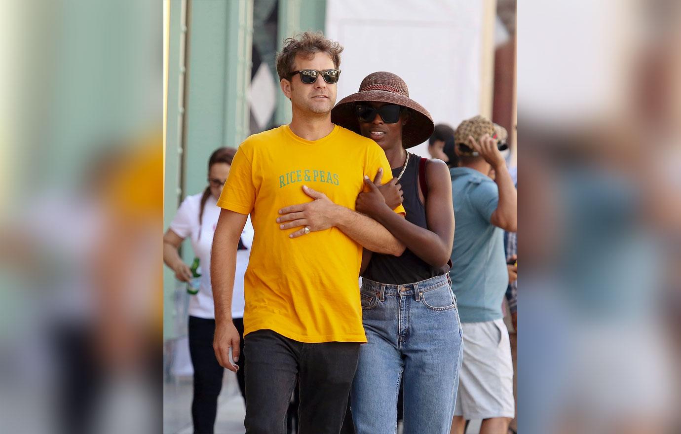 Jodie Turner-Smith And Joshua Jackson Cuddling