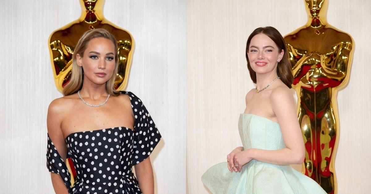 Photo of Jennifer Lawrence and Emma Stone