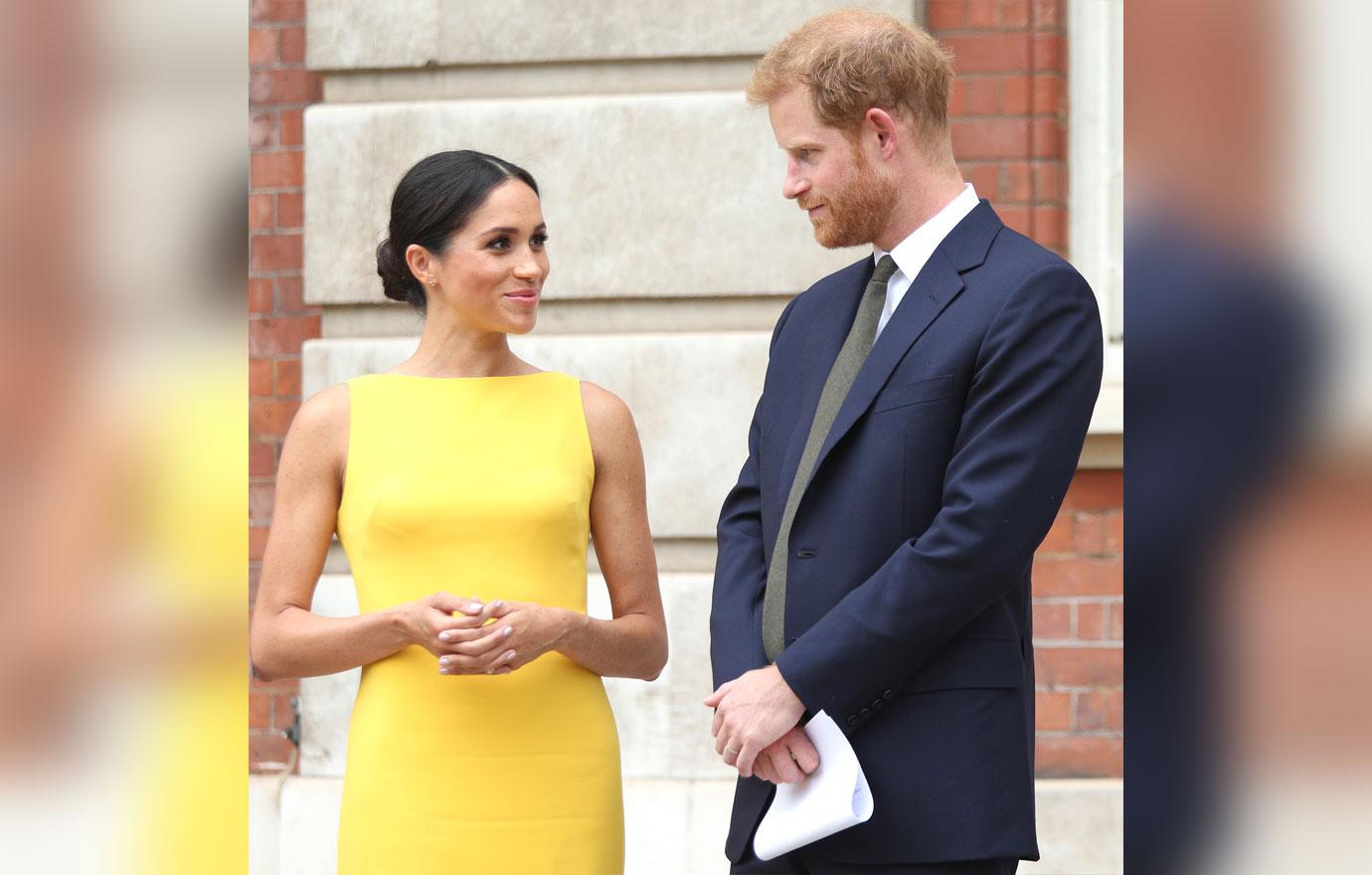 Meghan markle yellow dress prince harry youth reception 4