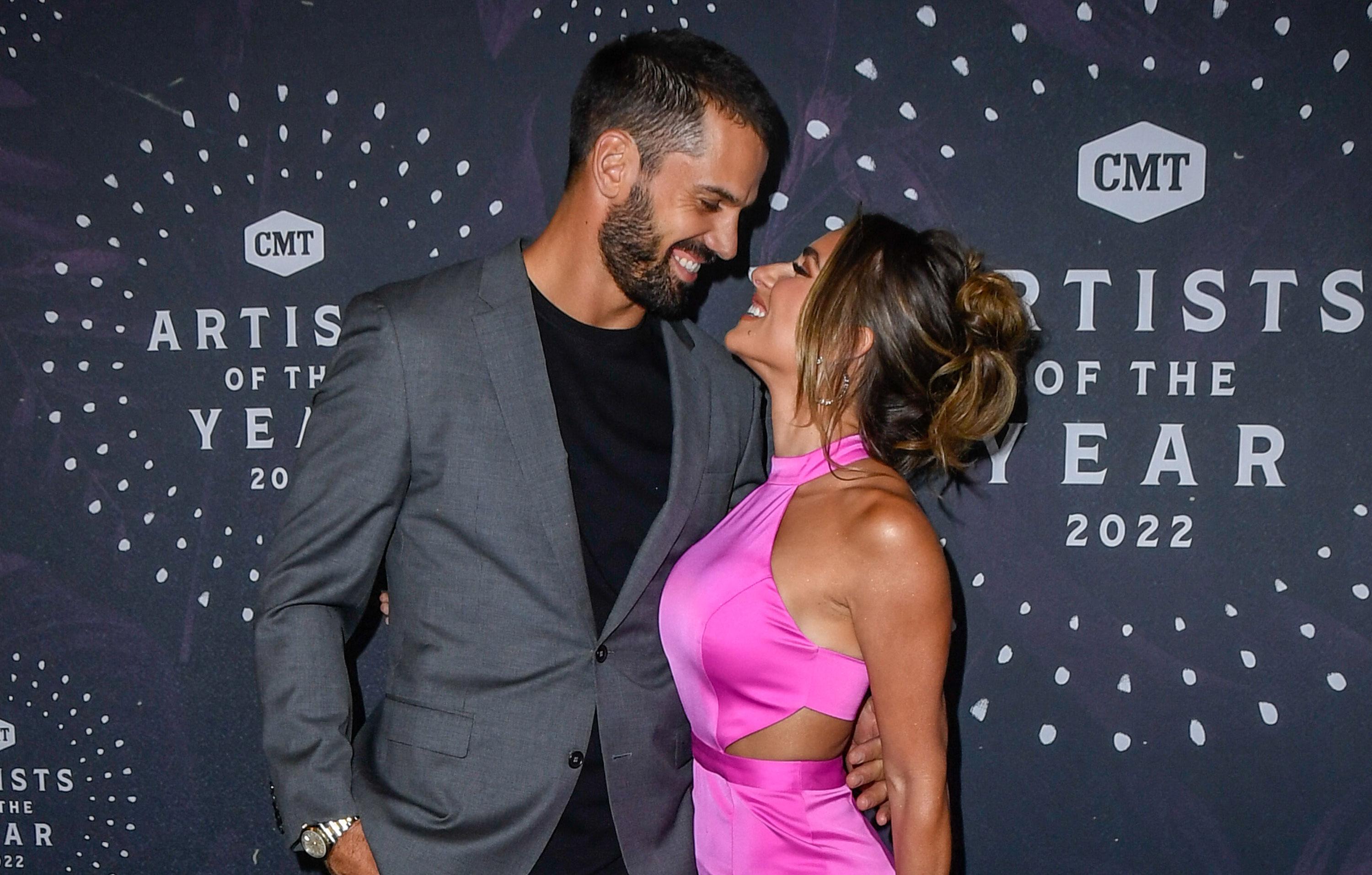 jessie james decker and eric decker  cmt artists of the year arrivals