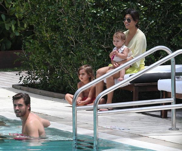 Scott Disick Kourtney Kardashian Mason Penelope