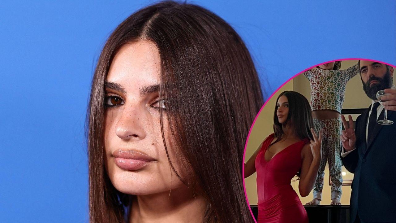 Split of Emily Ratajkowski; Emily Ratajkowski and Romain Gavras/