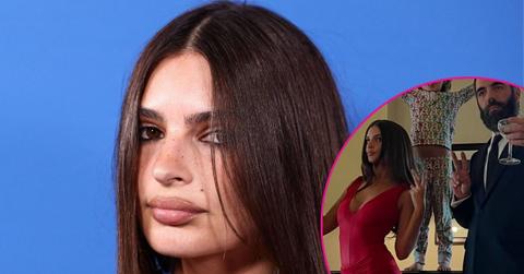 Split of Emily Ratajkowski; Emily Ratajkowski and Romain Gavras/