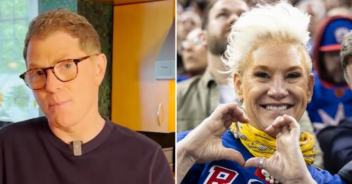 Composite photo of Bobby Flay and Anne Burrell