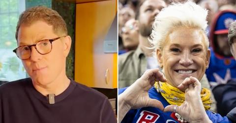 Composite photo of Bobby Flay and Anne Burrell