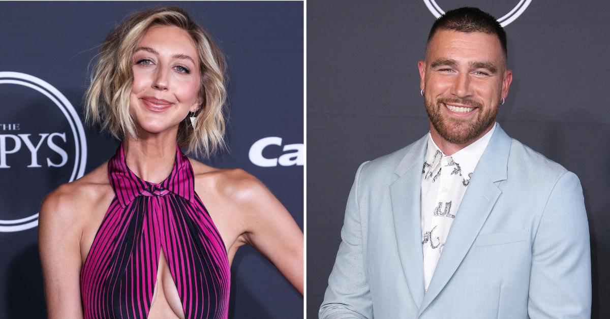 Photo of Heidi Gardner and Travis Kelce.