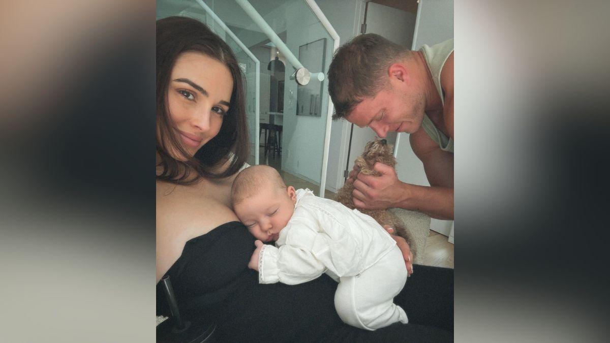 Image of The San Francisco 49ers star said he and the model 'make a very good team.'