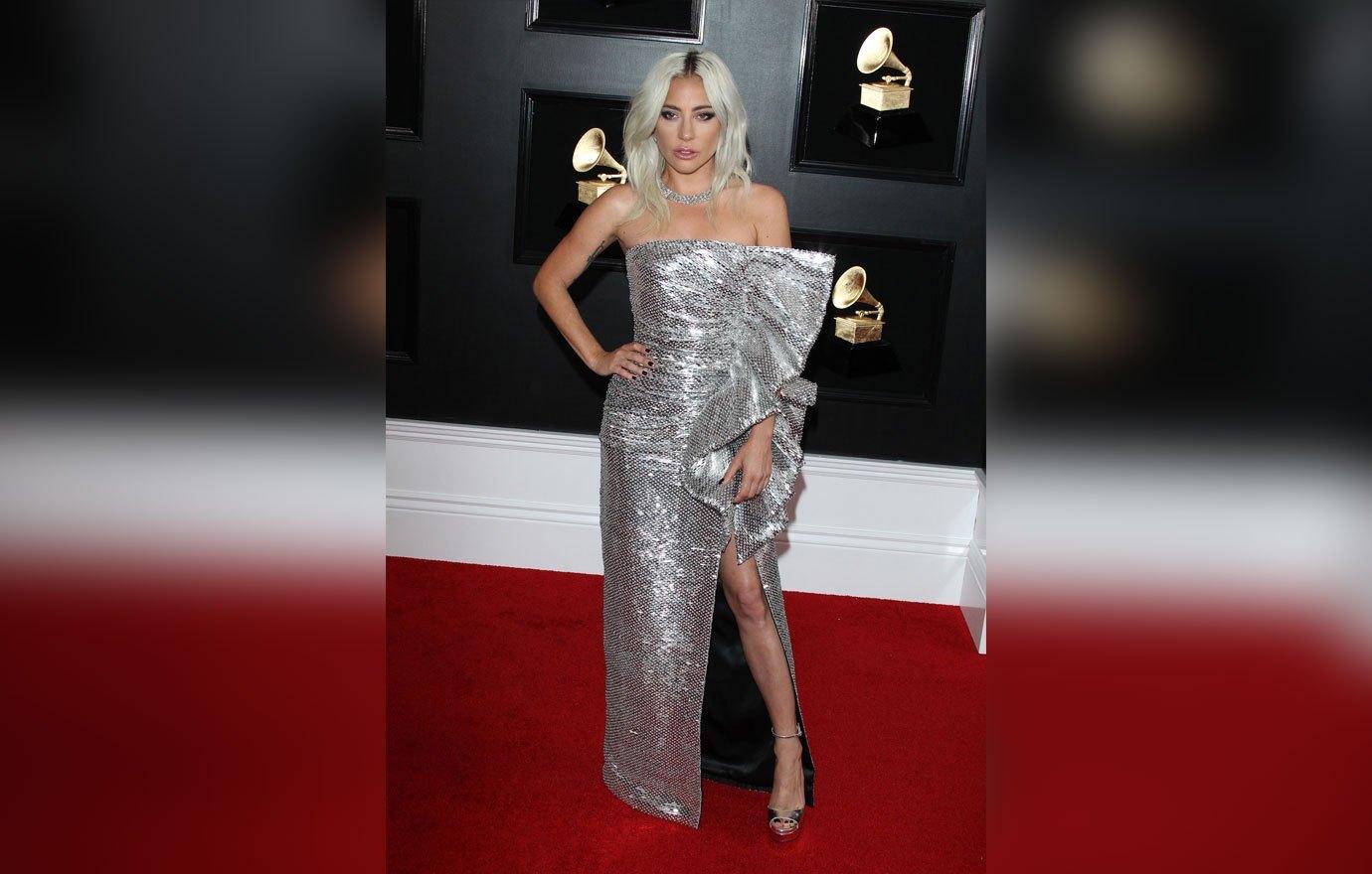 Lady Gaga Silver Dress New Man Ex Throws Shade