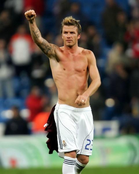David Beckham goes shirtless on birthday: 'Not bad for 47