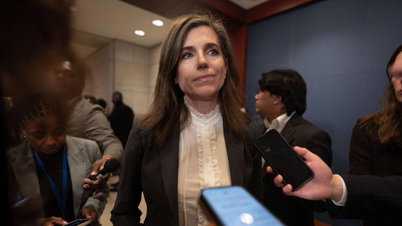 Image of Nancy Mace's all-black jumpsuit offered a noticeably different fashion moment from the business attire she typically wears.