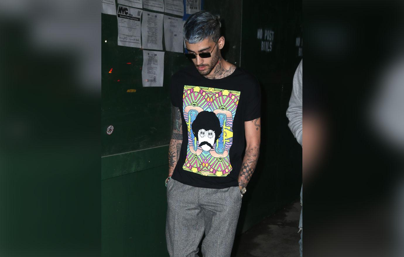 Zayn Malik Debuts Silver Hair While Out And About In New York City 