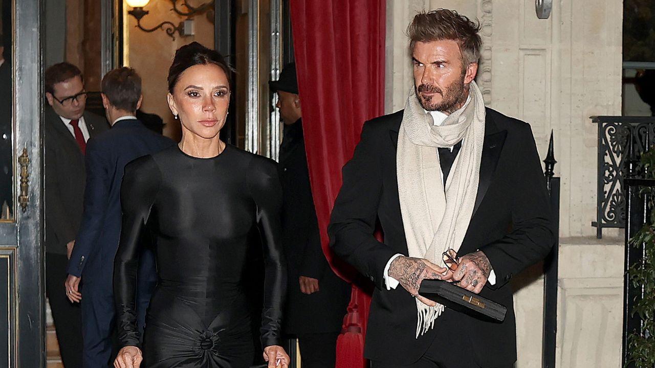 Image of Victoria Beckham and David Beckham. 