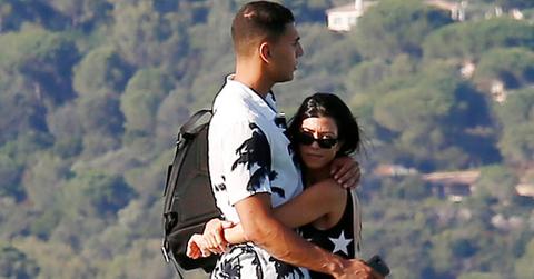 Younes Bendjima holds Kourtney Kardashian close in St. Tropez