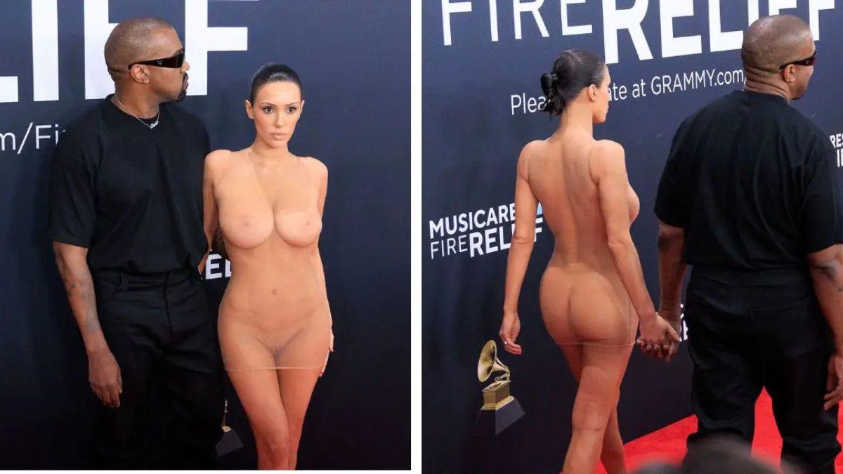 Photo of Kanye West and Bianca Censori tied the knot in December 2022.