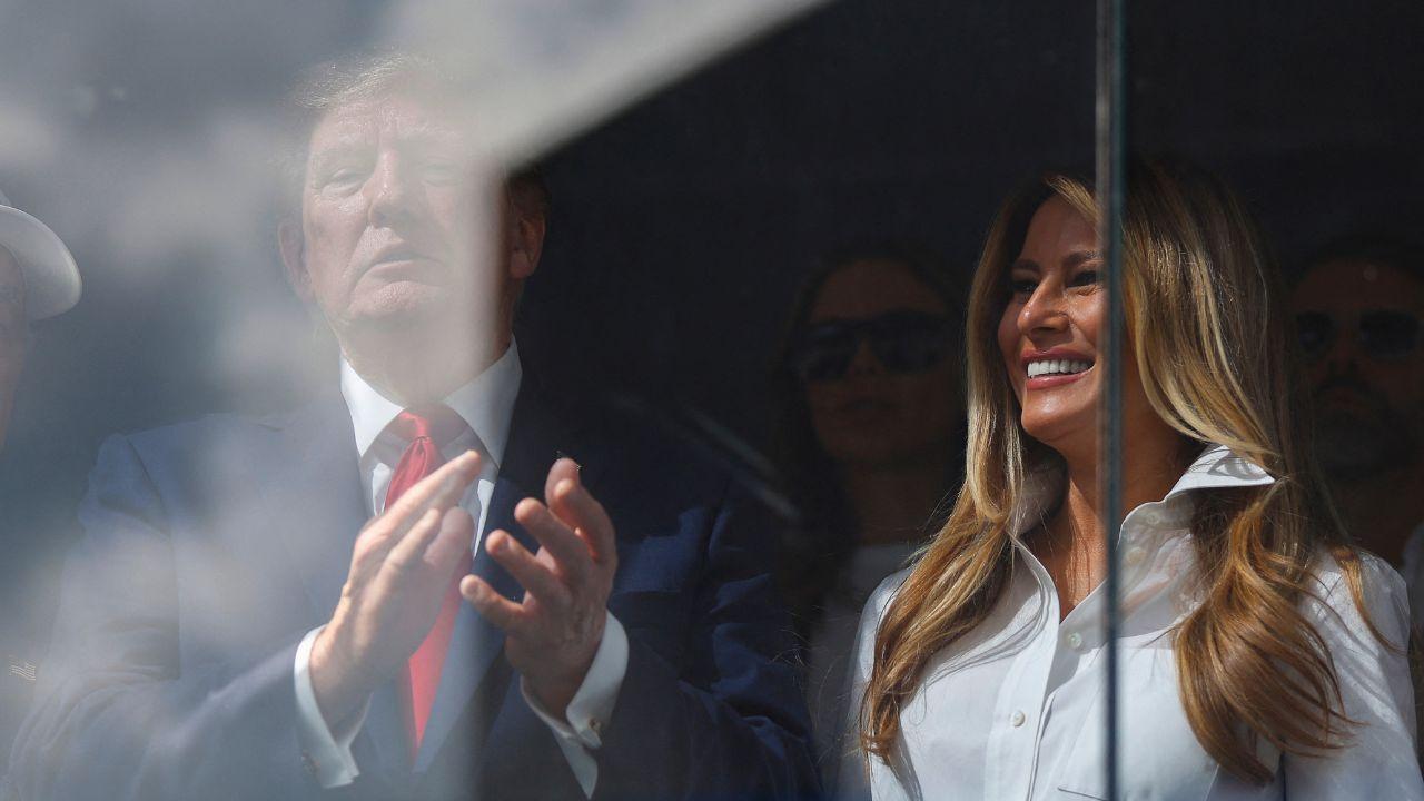 Image of The Grand Prix marked Melania Trump’s return to the public eye after she missed several high-profile events.