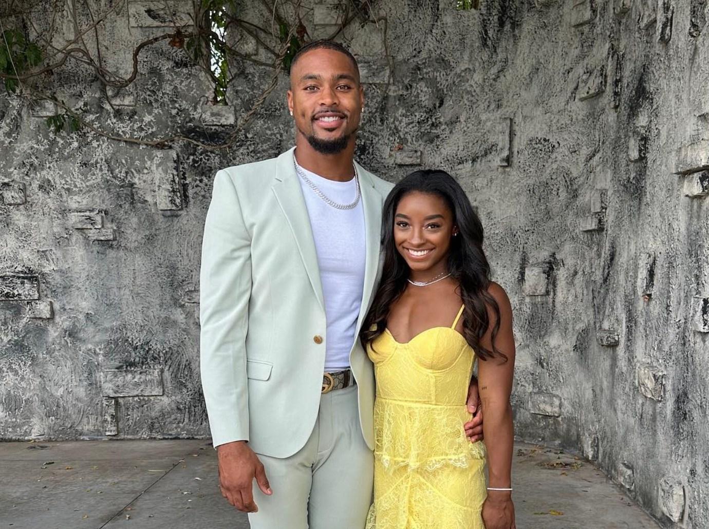 Simone Biles' Husband Gets Backlash After Saying He's the 'Catch