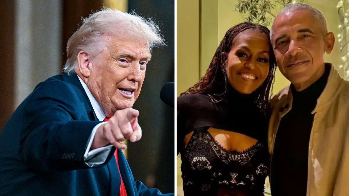 image of The president shared a racist video depicting the Obamas as apes in early February.