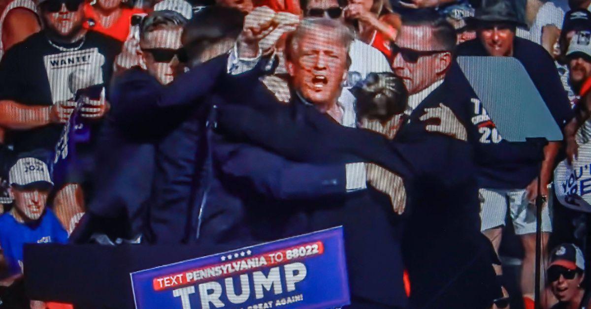 donald trump ripped apart pretending hit his ear crypto event disgusting