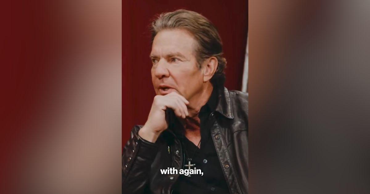 image of Dennis Quaid teared up while talking about Natasha Richardson.