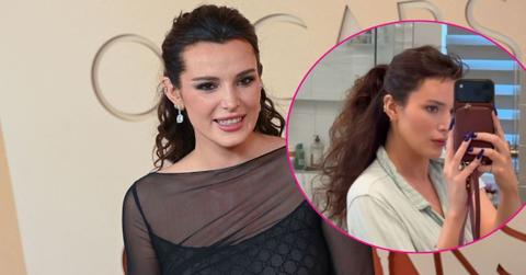 Two photos of Bella Thorne