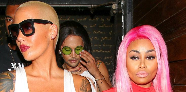 Blac Chyna and Amber Rose leave Travis Scott&#8217;s live show at 1OAK