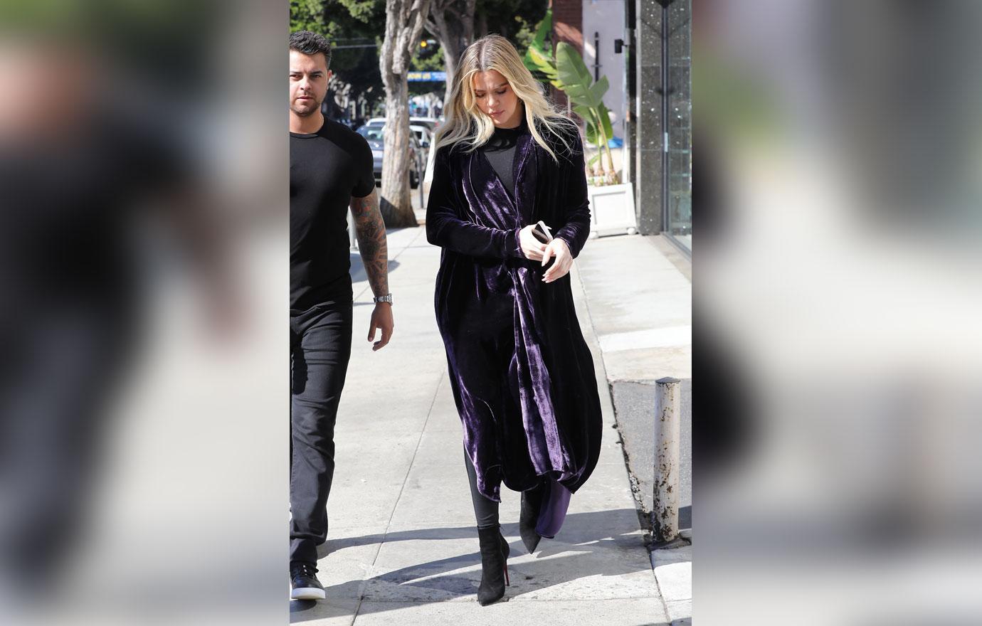 Khloe Kardashian Filming Hides Baby Bump