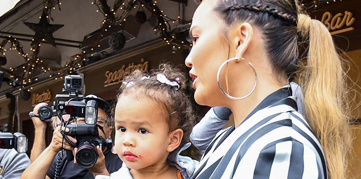 Chrissy teigen luna pushed boy first day of school