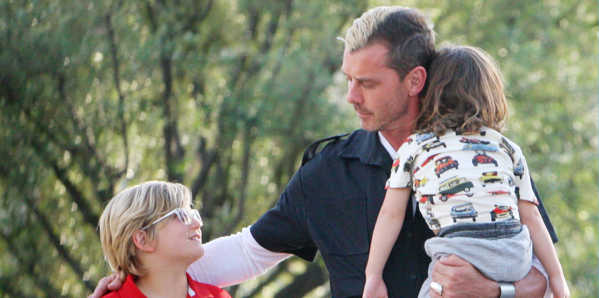 EXCLUSIVE: Gavin Rossdale take his three sons for dinner in Beverly Hills